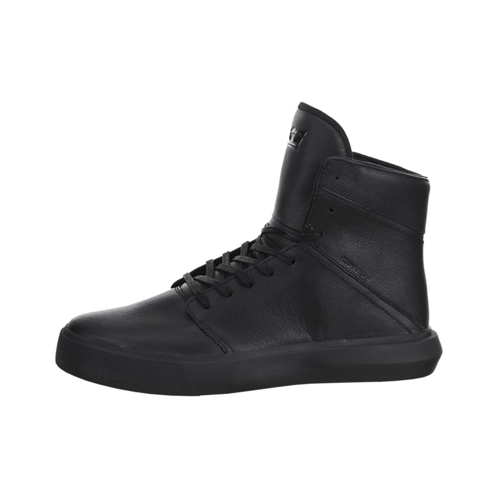 Chaussures de Skate Supra Camino Noir Black/Black Homme | UKR-24157064